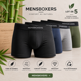 Boxers Homme en Fibre de Bambou – Lot de 5 mens boxers