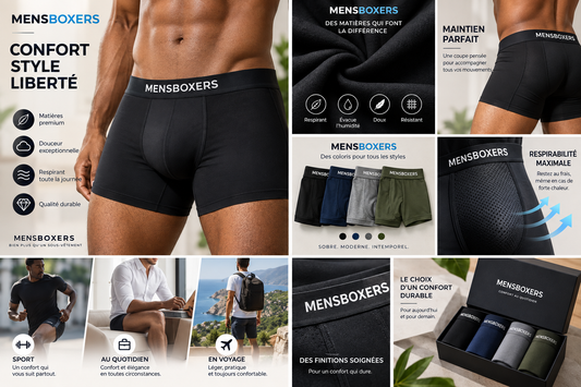 Quel boxer homme choisir selon sa morphologie ? Guide complet mens boxers