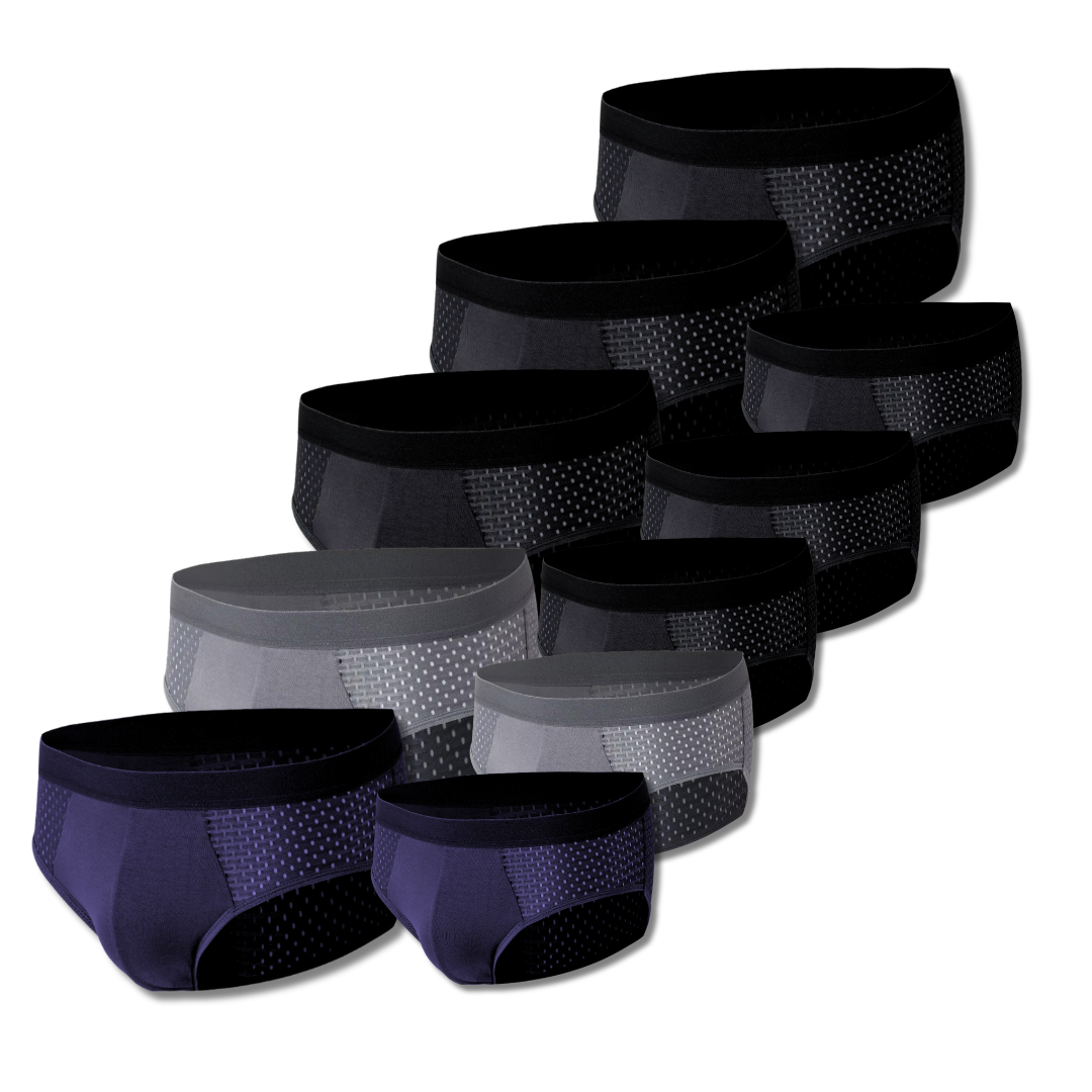 Mens Boxers SLIPS EN FIBRE DE BAMBOU | BAMBOOWEAR 10-PACK