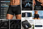 Boxers homme en bambou MENSBOXERS – confort, respirabilité et liberté de mouvement