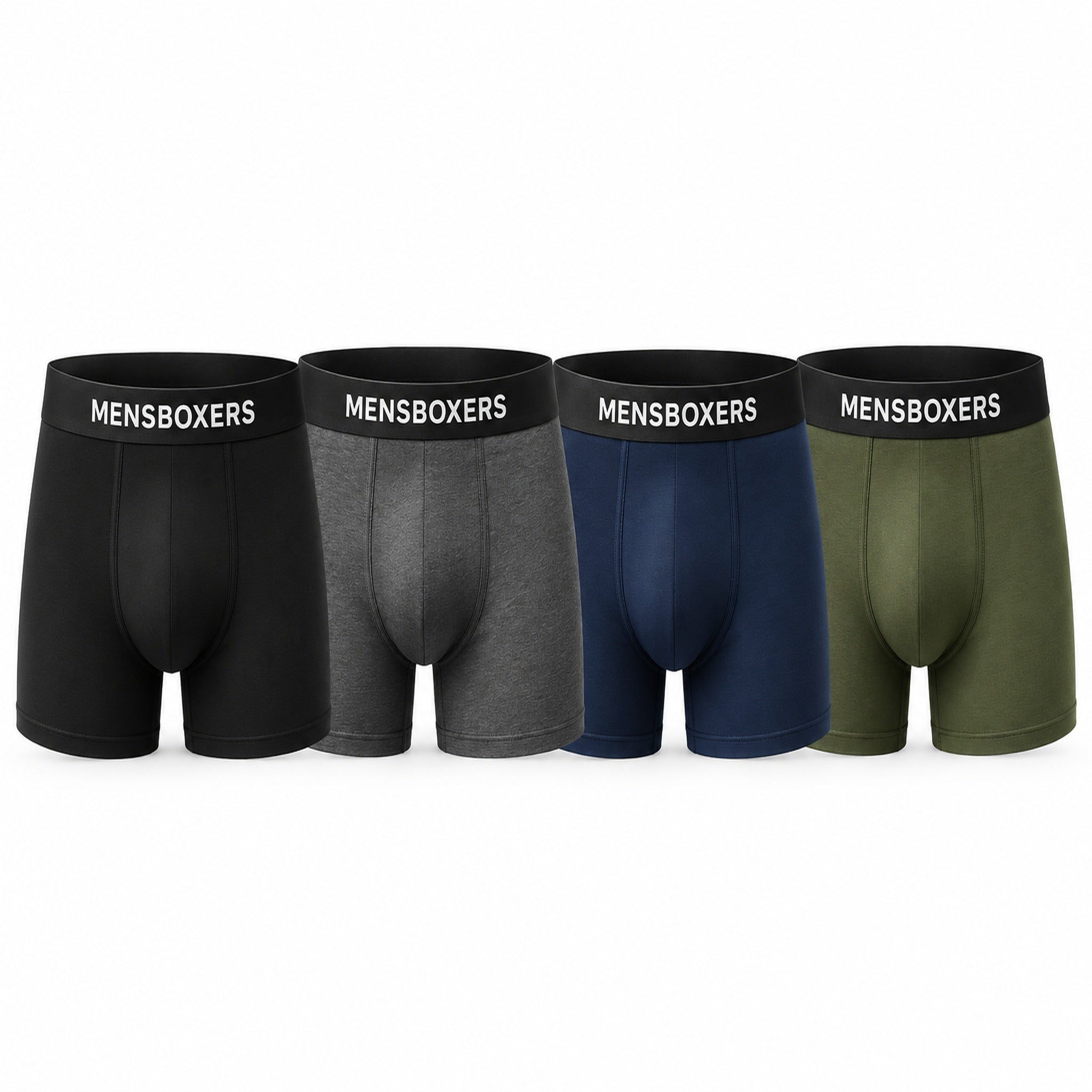 Boxers homme MENSBOXERS – coloris noir gris bleu et vert