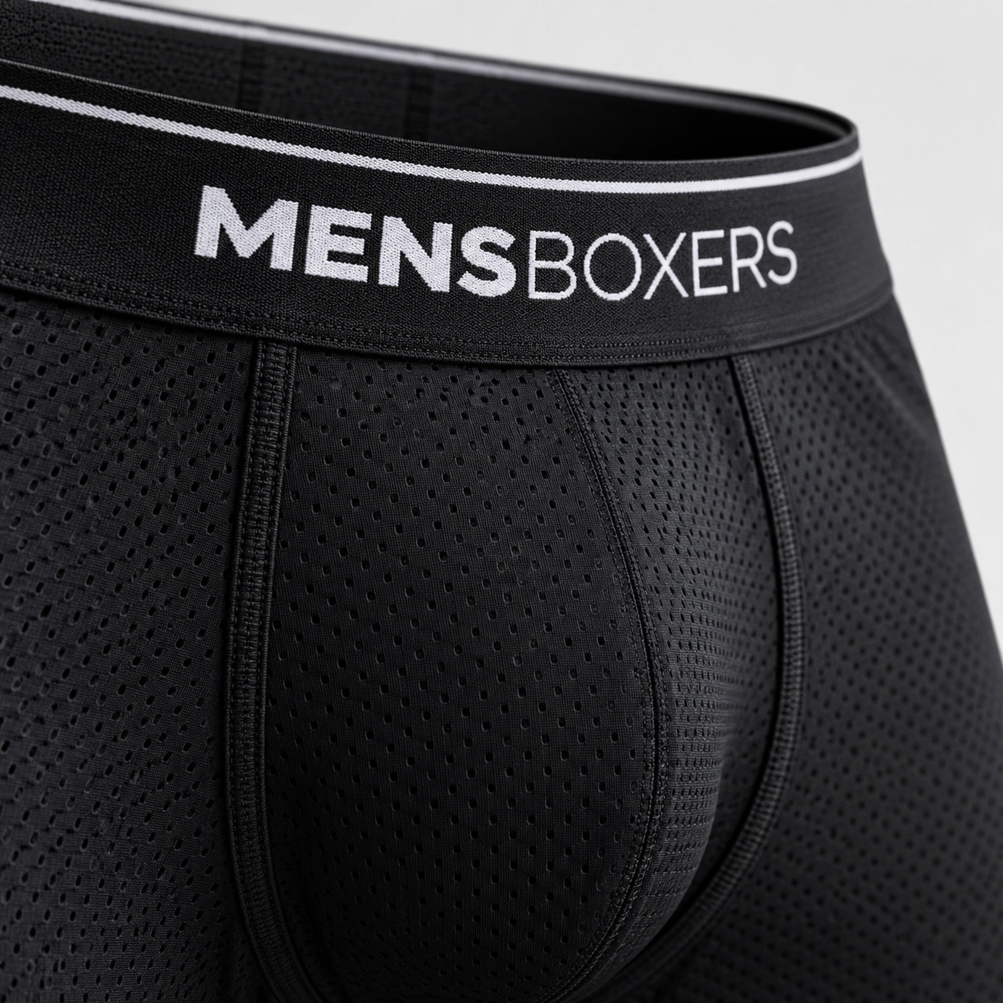 Détail du tissu respirant des boxers homme MENSBOXERS