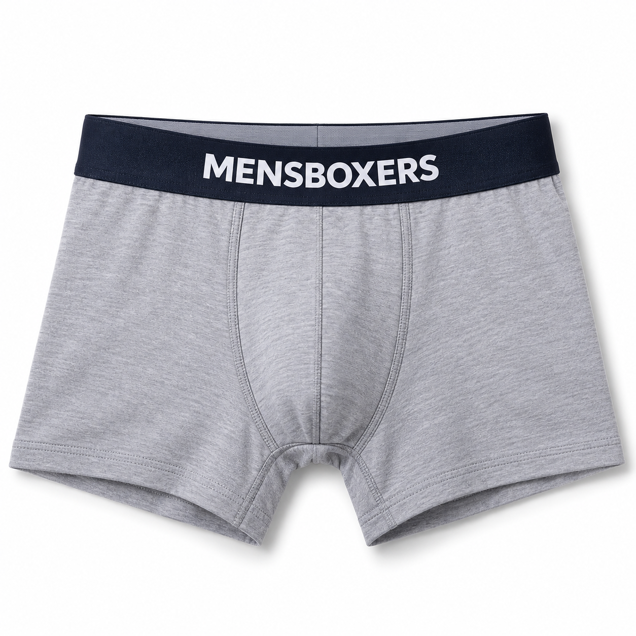 Boxer enfant MENSBOXERS en bambou – vue produit gris clair