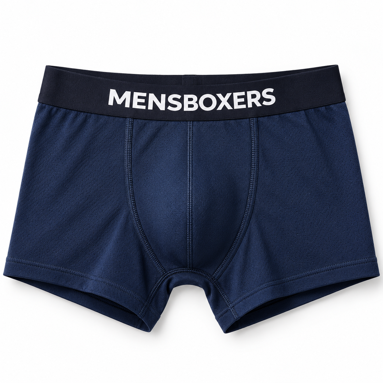 Boxer enfant MENSBOXERS en bambou – vue produit bleu marine