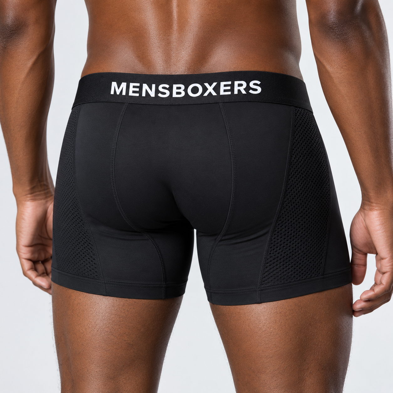 Boxer homme MENSBOXERS en bambou – vue arrière portée